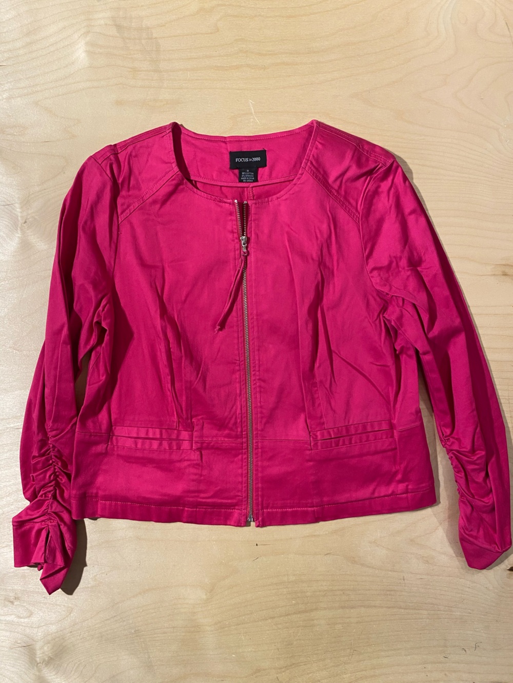 Focus 2000 Women's Fuchsia Zip-Front Jacket 10 (RZ)